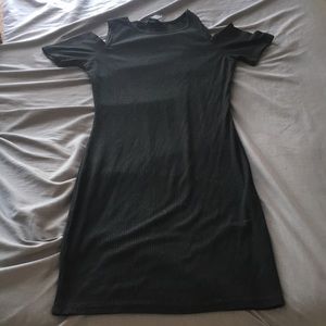 Black fitted dress